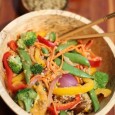 Meatless Mondays: Red Curry Stir-fry with Freekeh . Freekeh (or frikeh or farik) is a cereal food made from green wheat that goes through a roasting process in its production. It is an Arab dish that is...