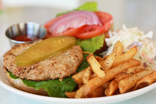 Gardein Chick’n Burger Gardein chicken burger SweetOnVeg cc by 2.0
