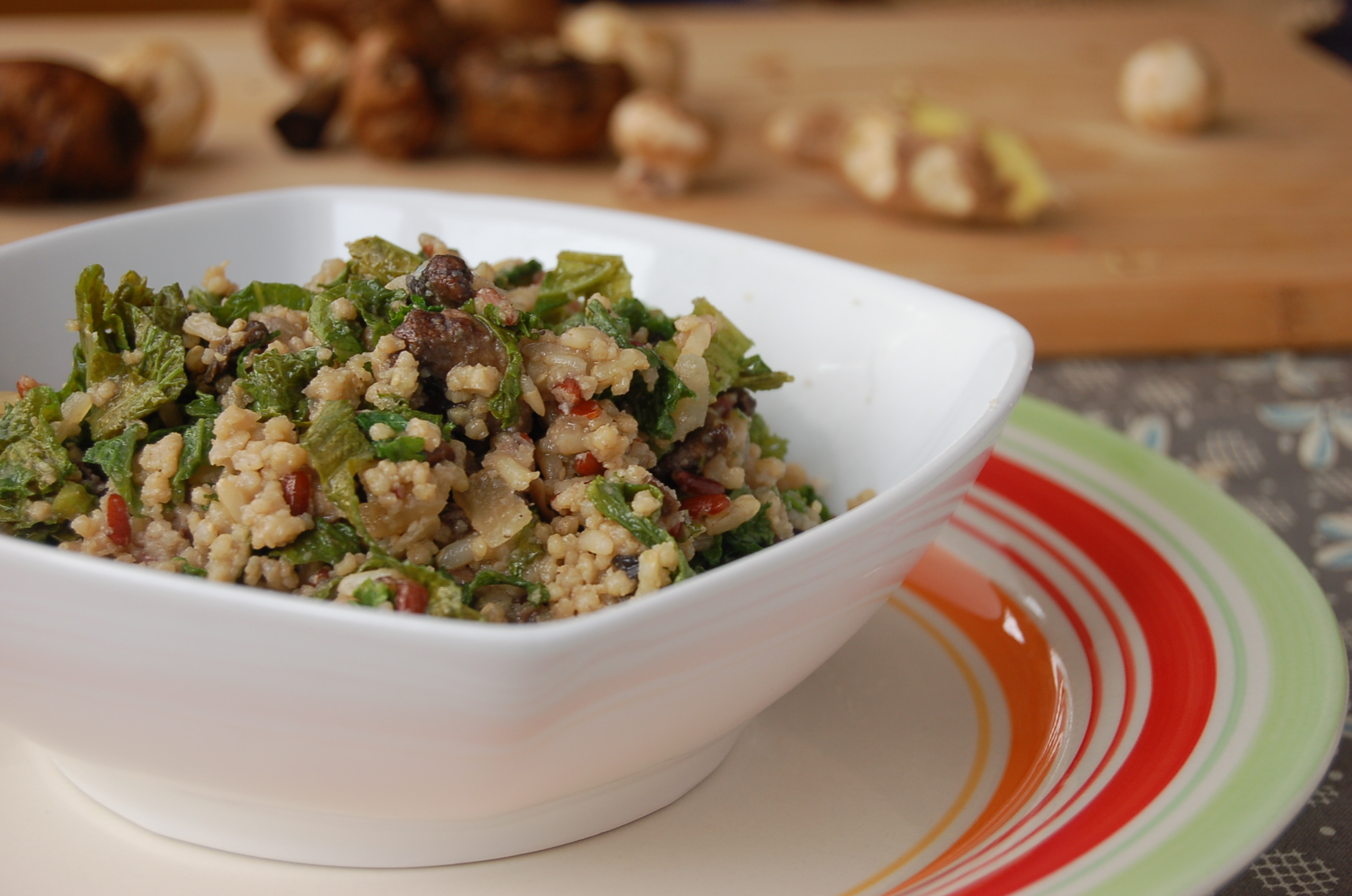 Gingery Fried Millet Rice - HappyCow