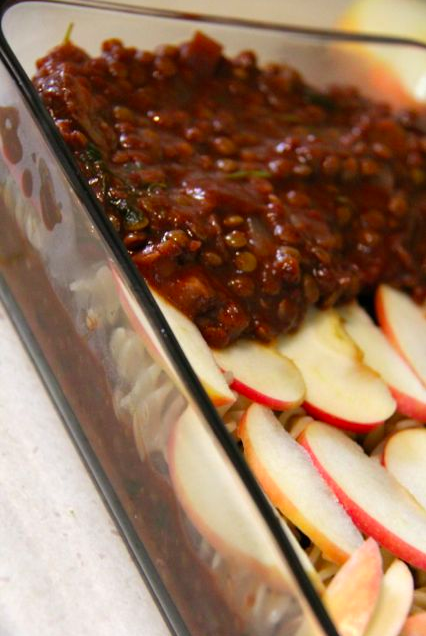 Vegan Gluten-free Lentil Lasagne with Cashew Cream Sauce