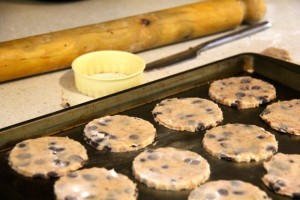 "Just about to pop them in the oven."