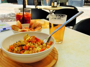 La Cueva De Plocia Cous Cous and Veggie Bowl and Hummus
