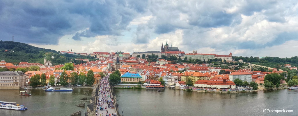 The Charles Bridge and Prague Castle