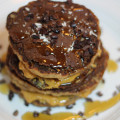 Vegan Chocolate Peanut Butter Pancakes