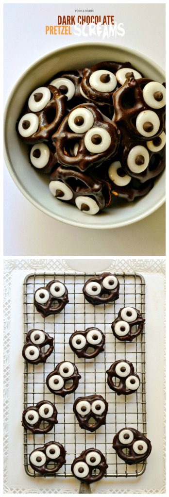 dark chocolate pretzel screams