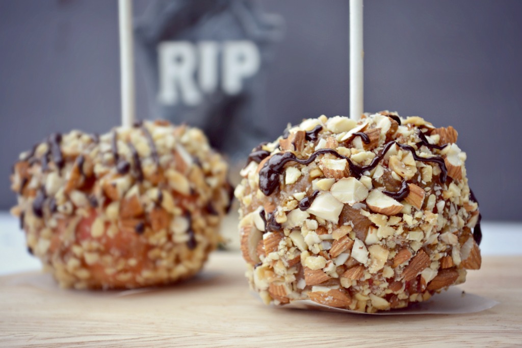 raw caramel apples