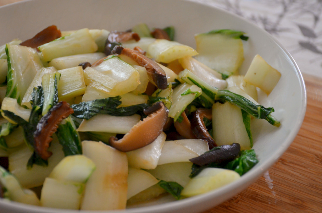 Bok Choy with Shiitake Mushrooms