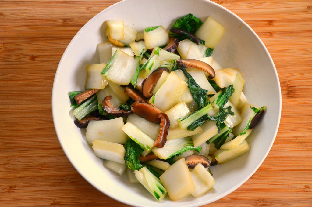 Bok Choy with Shiitake Mushrooms