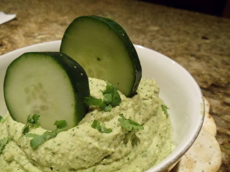 Cilantro Hummus HappyCow