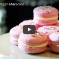 Rhubarb-Lemon Fizz Vegan Macarons