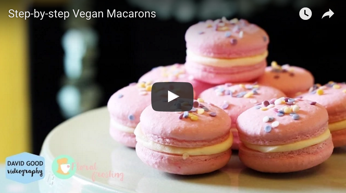 Rhubarb-Lemon Fizz Vegan Macarons