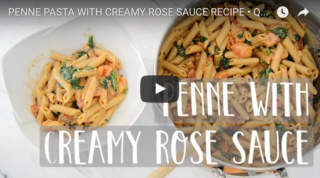 Quick And Easy Penne Pasta With Creamy Rose Sauce (Vegan)
