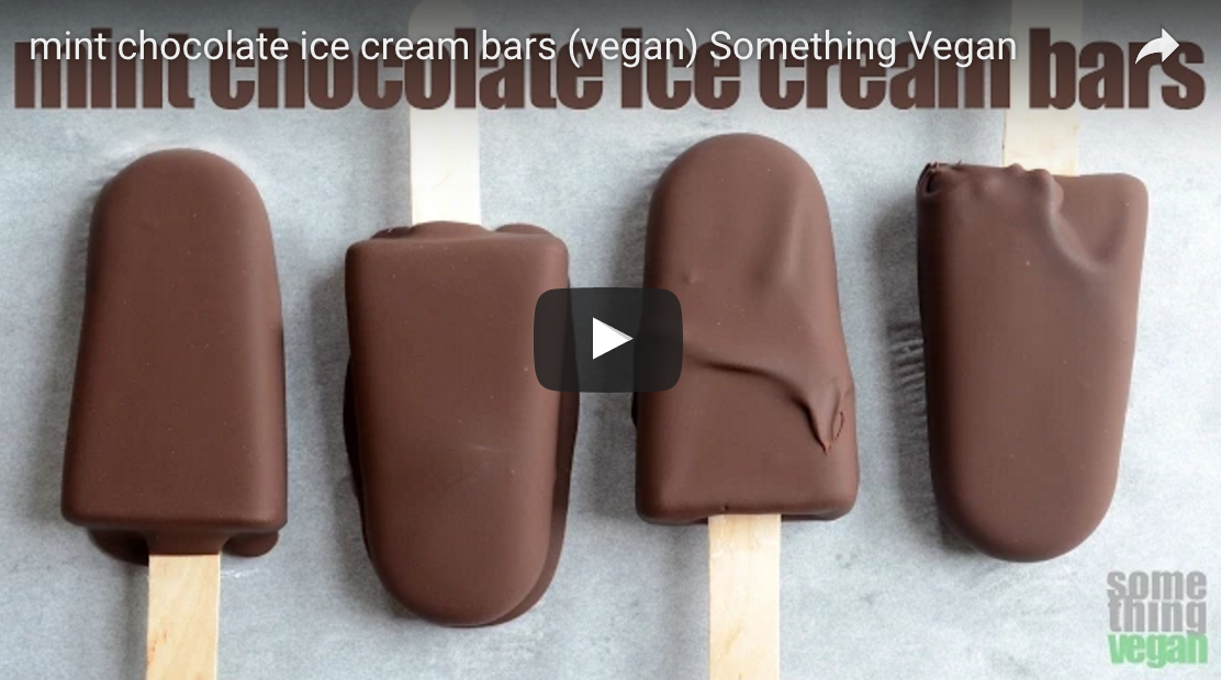 Vegan Mint Chocolate Ice Cream Bars