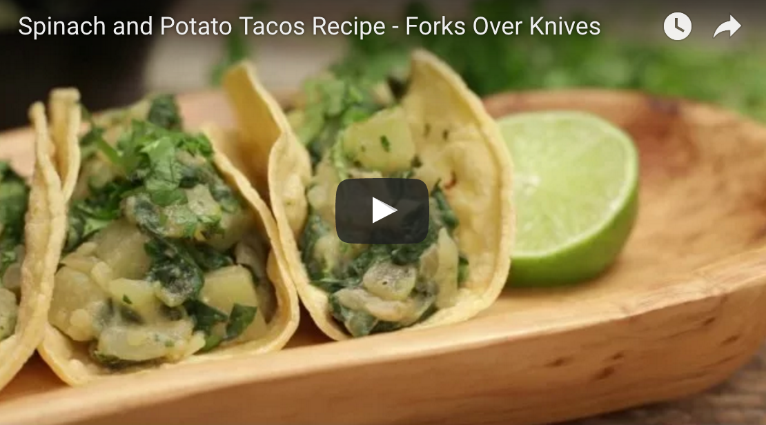 Spinach And Potato Tacos