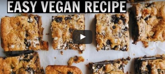 Vegan Peanut Butter & "Oreo" Cookie Bars