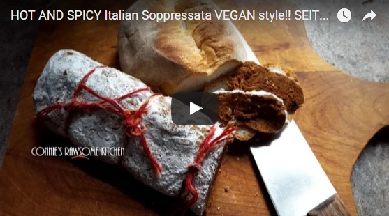 Vegan Hot And Spicy Italian Soppressata (Dry Salami)