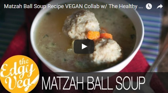 vegan matzah ball soup