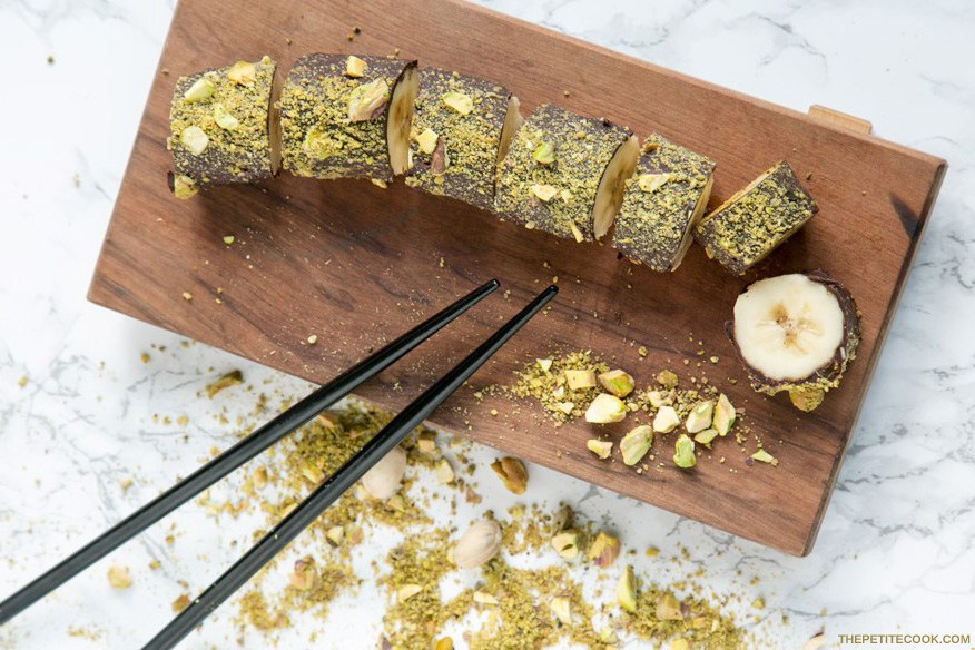 chocolate banana sushi
