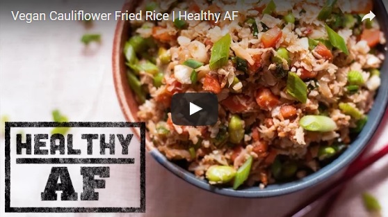 vegan cauliflower fried rice