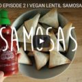 vegan lentil samosas