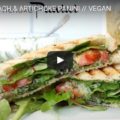 vegan spinach artichoke panini