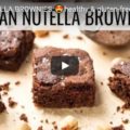 vegan nutella brownies