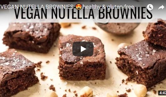 vegan nutella brownies