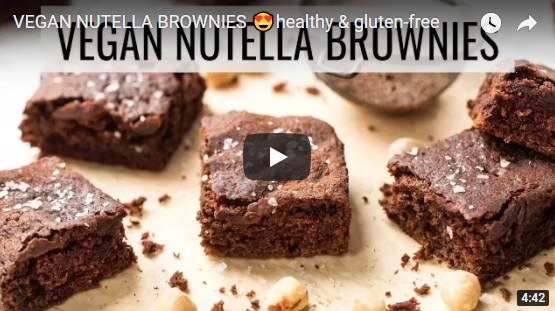 vegan nutella brownies