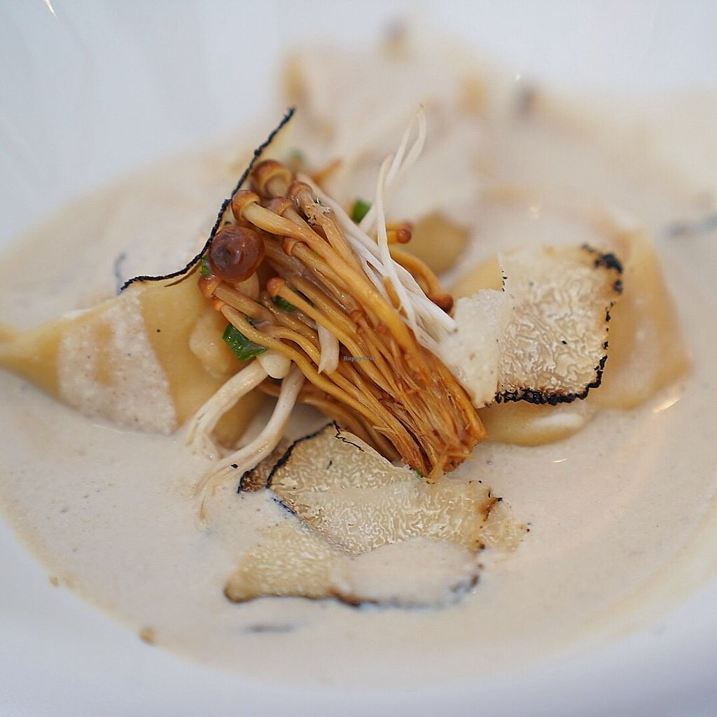 Additional photo Black truffle tortellini at restaurant Gauthier Soho, which will become fully vegan this year.