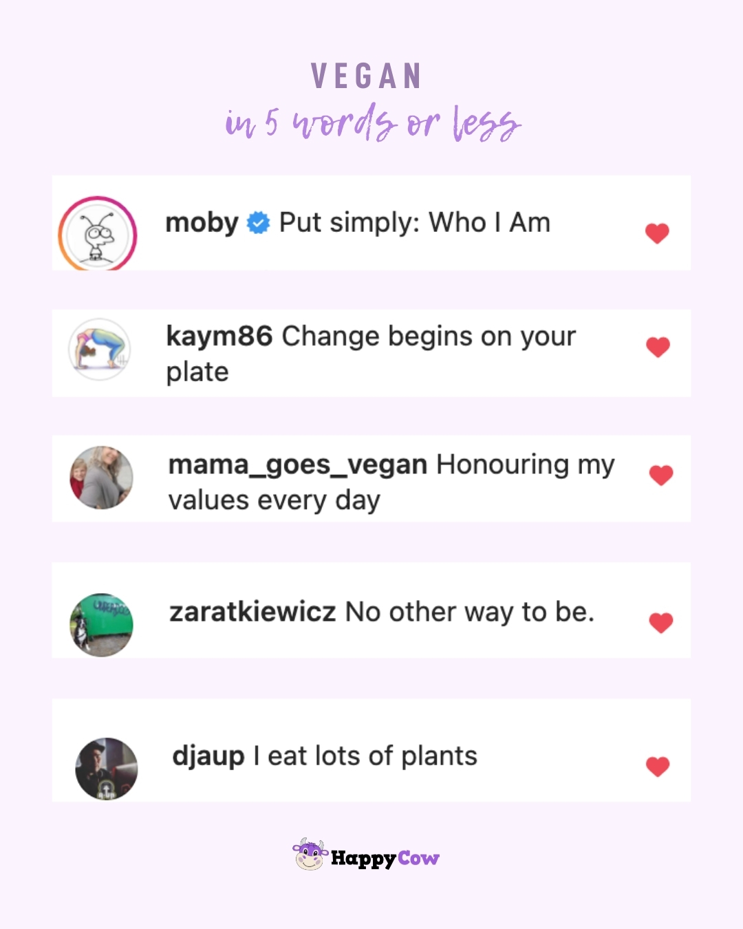 10 things vegans say HappyCow