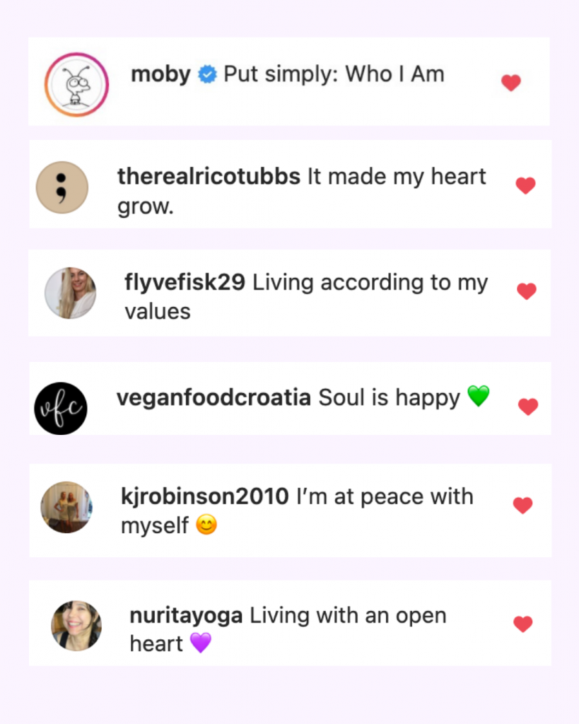 Veganism aligns us with our values