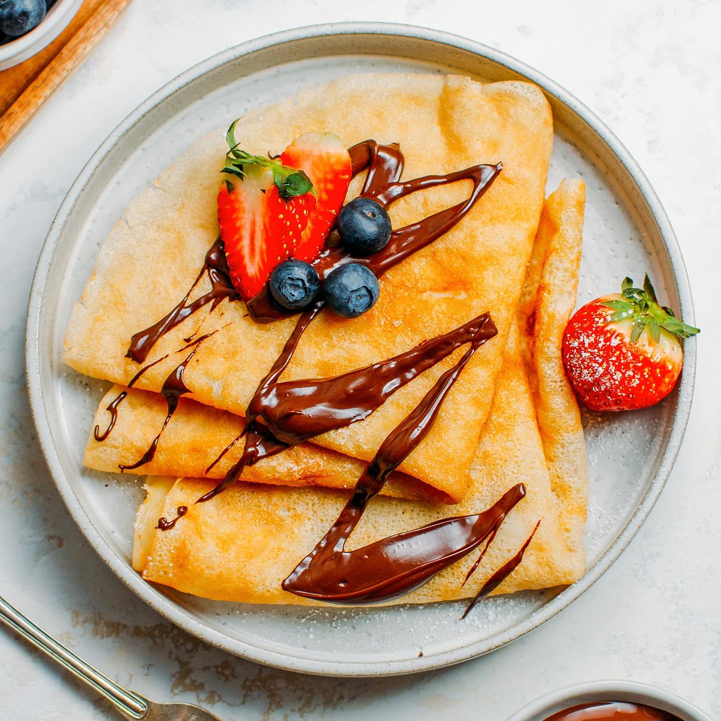 Vegan Valentine's Desserts - Easy Vegan French Crêpes