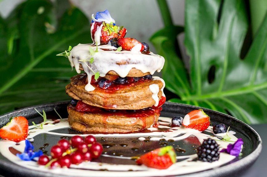 best vegan pancakes ever at Mr. Stacks amsterdam