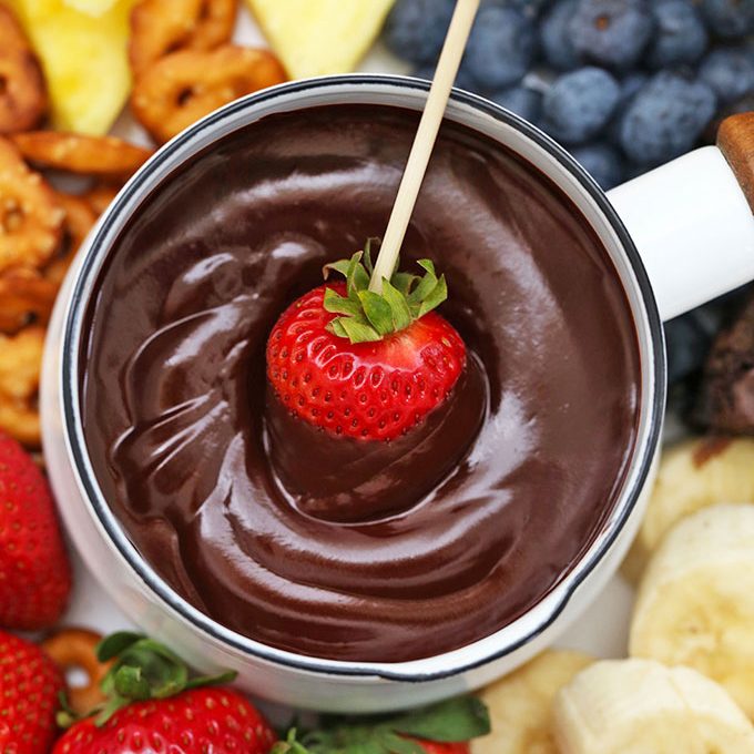 Vegan Valentine's Desserts -Chocolate Fondue