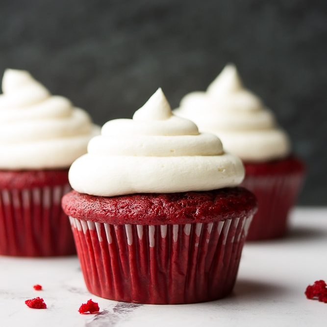 Vegan Valentine's Desserts - Red Velvet Cupcakes
