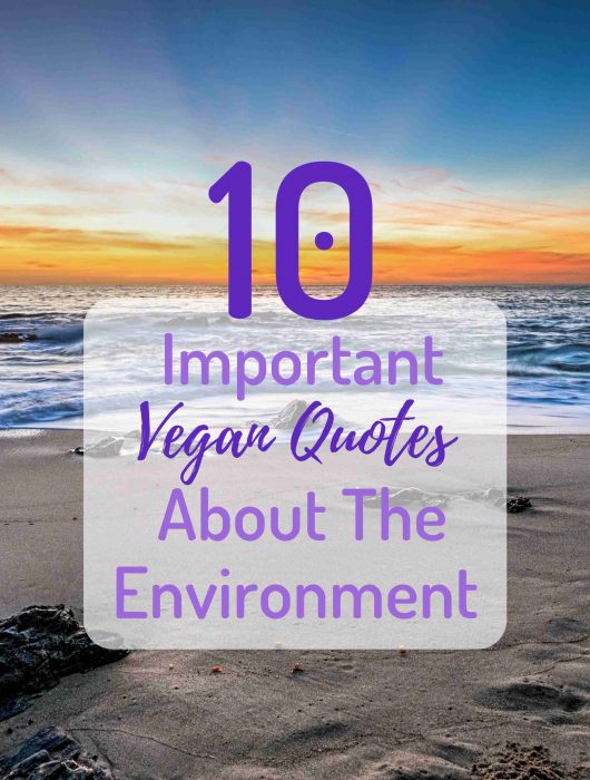 Vegan Quotes about the Environment - Earth Month