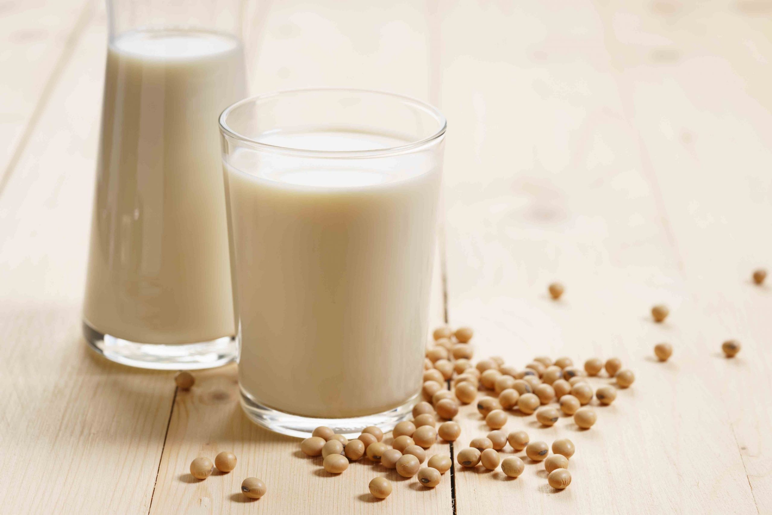 soy milk for a vegan protein shake without protein powder