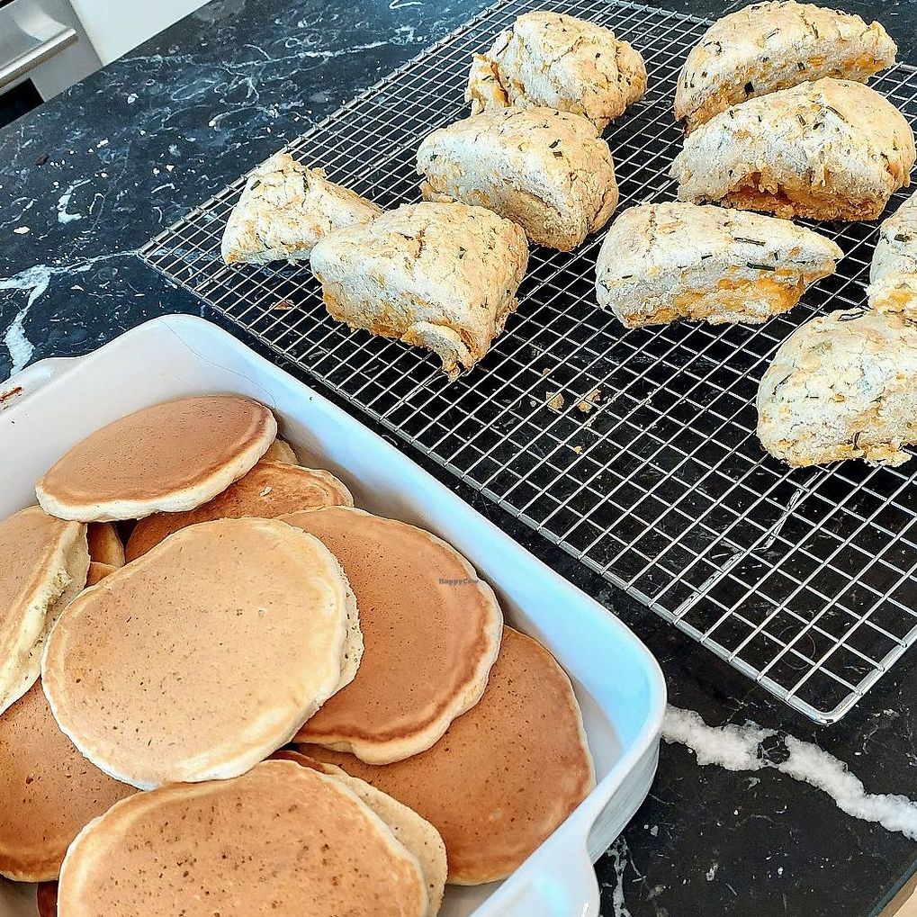 food at vegan b&bs in USA