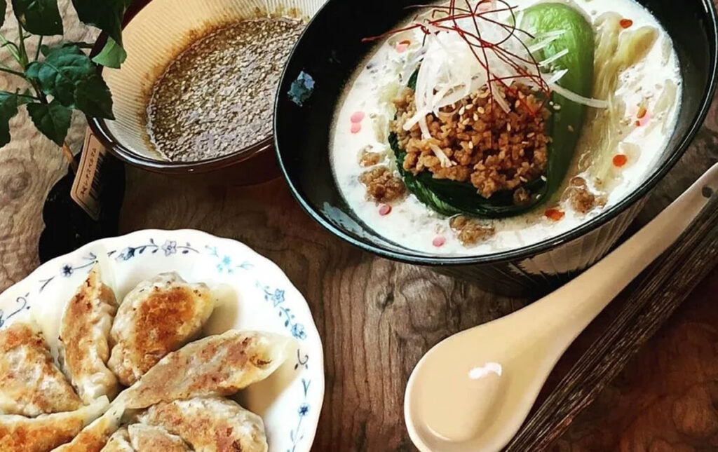 Traditional shojin ryori meal in Japan