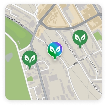 Premium map pin for enhanced visibility